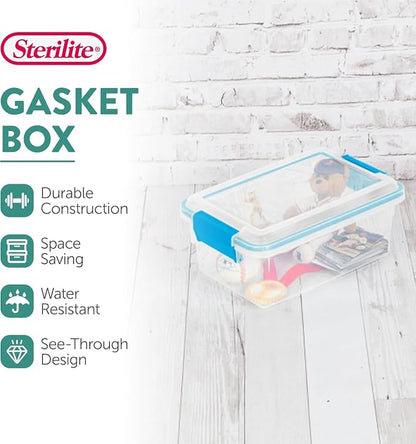 Sterilite 12-Pack Gasket Box, Weather-Resistant Storage Bins - Image 2