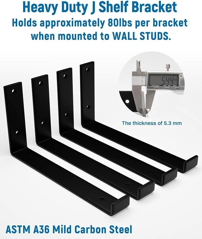 LEOPO Shelf Brackets 12 inch - Image 5