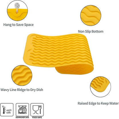 Silicone Dish Drying Mat for Multiple Usage, Easy clean, Eco-friendly, - Image 3
