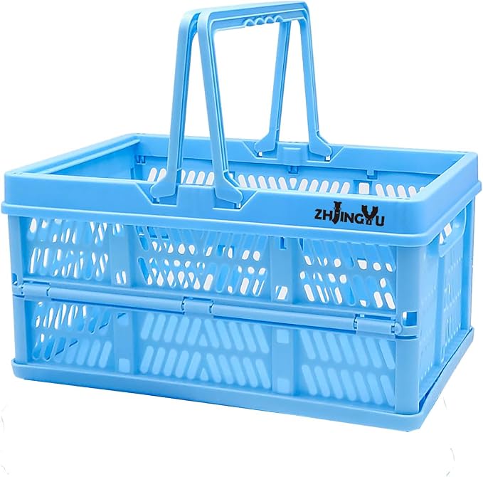 ZHJINGYU crates for storage, plastic baskets for organizing, collapsible by ZHJINGYU