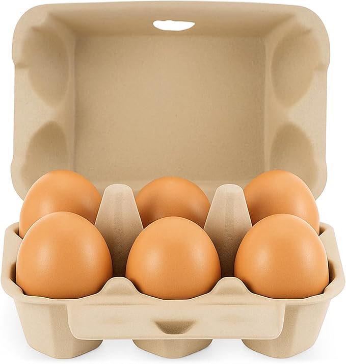 50 Pack Bulk Empty Egg Cartons, Reusable Cardboard Eggs Carton Storage - Image 4