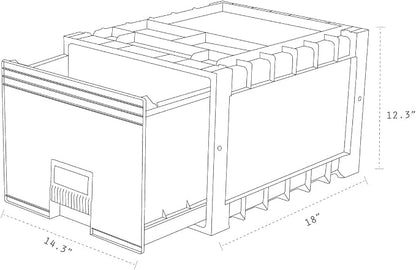 Storex Plastic Archive Storage Drawer - Image 2