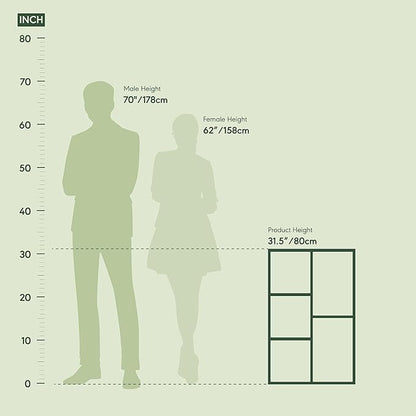 Furinno LUDER Book Shelf, 5-Cube Bookshelf, Reversible Bookcase, 9.4 x 19.5 x - Image 4