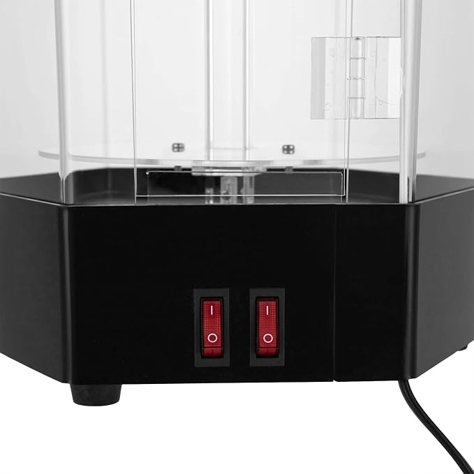 LED Electric Rotating Acrylic Display Case, Jewelry Display Case, Free Standing - Image 3