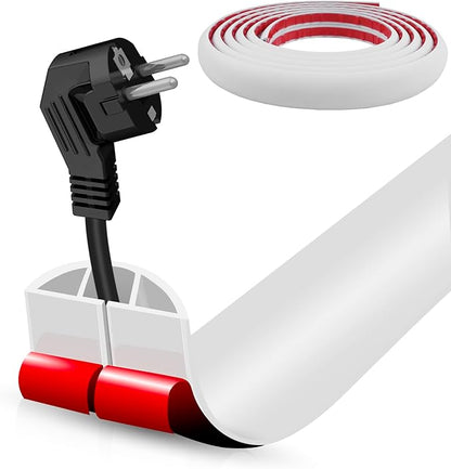 Floor Cord Cover Self Adhesive Cord Hider, 10FT Cable Management, Extension by DBHXXMB-HH