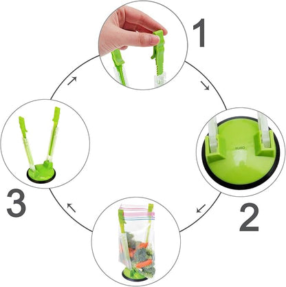 Ruibo Baggy Rack Holder for Food Prep Bag/Plastic Freezer Bag/Ziplock Bag - Image 3