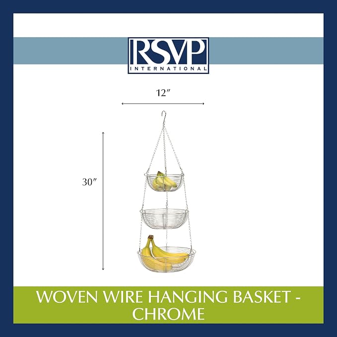 Woven Wire Hanging Basket - Image 7