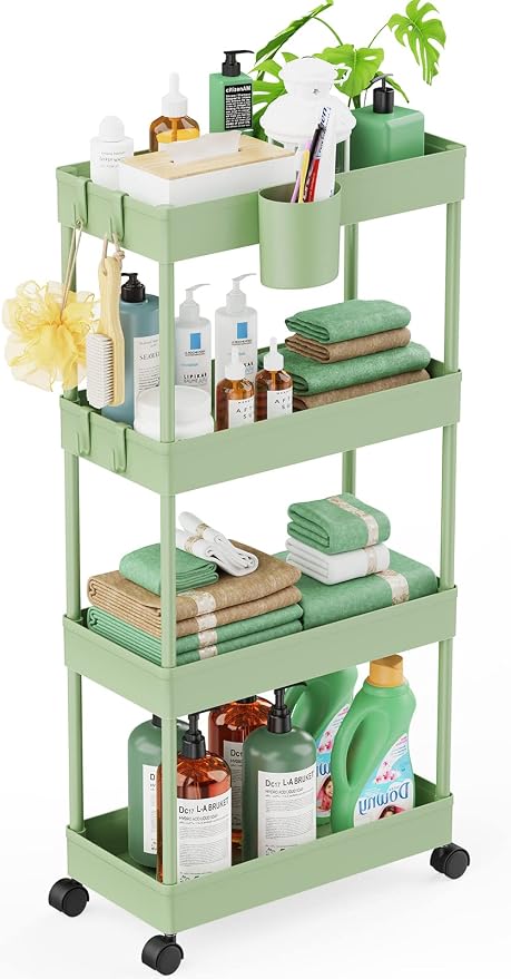LEHOM Slim Rolling Storage Cart by LEHOM