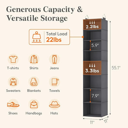 Lifewit 8 Tier Hanging Closet Organizer and Storage - Image 3