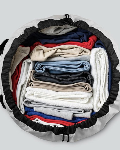 Laundry Bag with Shoulder Straps and Mesh Pocket Laundry Backpack Large - Image 5