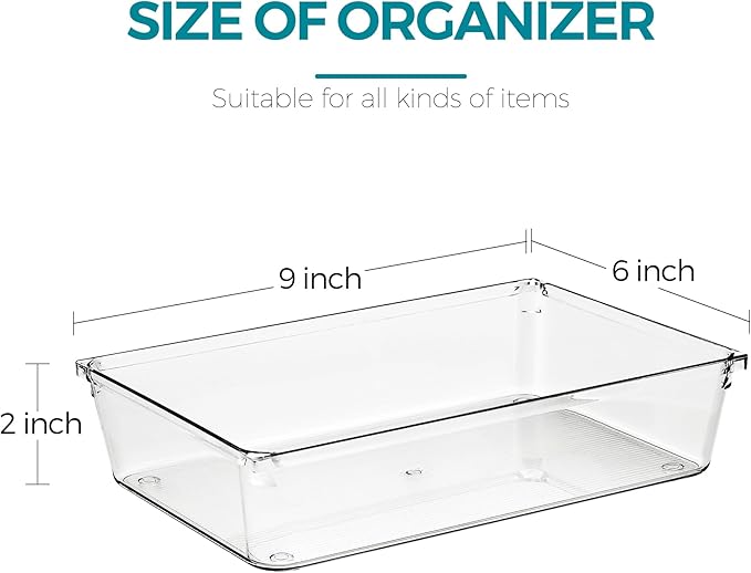 8 Pack Drawer Organizer - Image 2