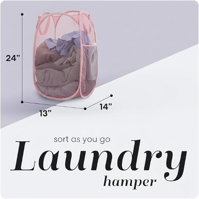 Handy Laundry Collapsible Mesh Pop Up Laundry Hamper - Image 2
