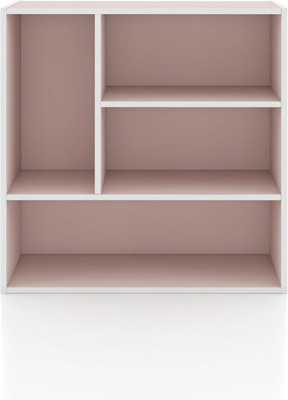 Homes: Inside + Out Apexa 4-Vertical Storage Organizer Shelves, Stackable Wood - Image 9