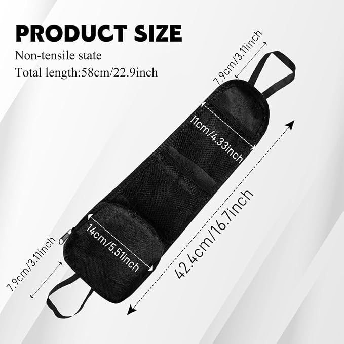 2PCS Car Seat Side Organizer, Seat Side Storage Pocket, Car Multi-Pockets - Image 2
