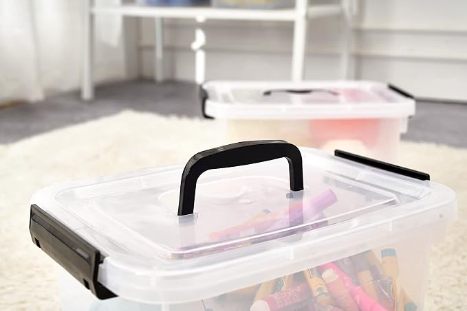 6 Quart Clear Storage Latch Box/Bins - Image 4
