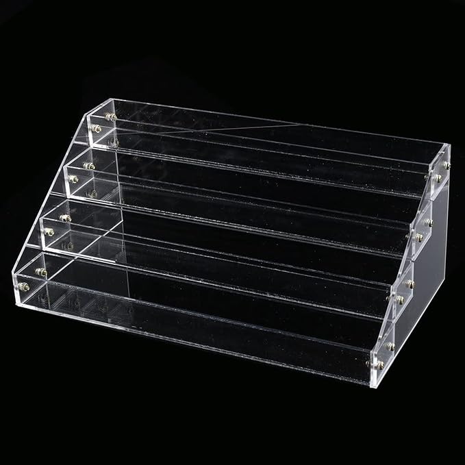 Acrylic Nail Polish Organizer 4 Tier Transparent Makeup Display Stand Storage by Unknown