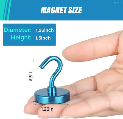 Neosmuk Magnetic Hooks, Heavy Duty 130lb+ Strong Magnet Hook - Image 4
