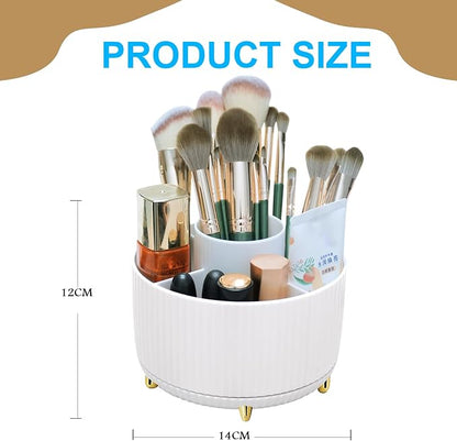 Makeup Brushes Holder Organizer, 360° Rotating Cosmetic display cases - Image 4