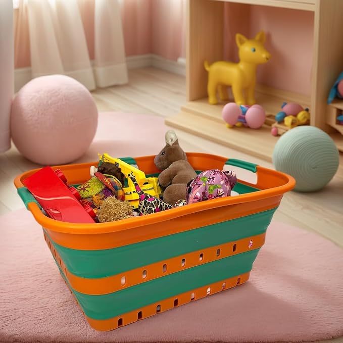 SAMMART 42L Collapsible Plastic Laundry Basket - Image 3