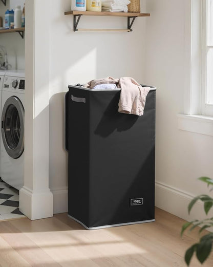 SOLEDI Laundry Hamper Black - 100L Large and Tall Laundry Basket Collapsible - Image 2