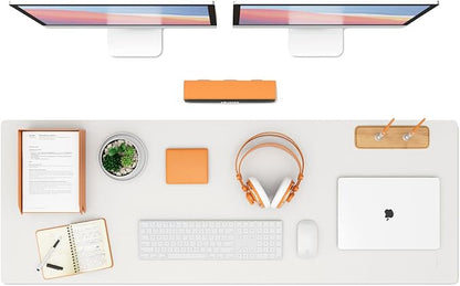 K KNODEL Large Office Leather Desk Mat, Mouse and Keyboard Pad, Computer and by K+KNODEL