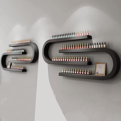 Wall Mounted Shelf Nail Polish Bottle Display Rack, U-Shaped Essential Oil - Image 3