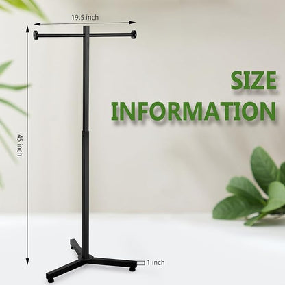 Blulu 45 Inch Adjustable Shopping Bag Rack Heavy Duty Metal Holder - Image 2