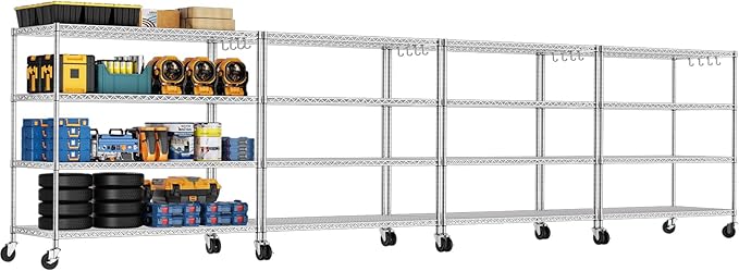 PrimeZone 4 Tier 55.5" Wx24 Dx76 H Wire Shelving by PrimeZone