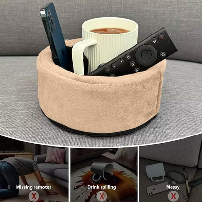 Xchouxer Couch Cup Holder Pillow, Sofa and Bed Organizer Caddy - Image 2