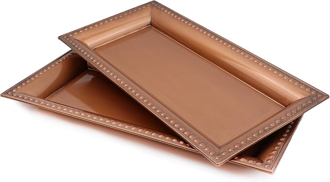 2 Pack Bronze Bathroom Vanity Tray by Leemxiiny