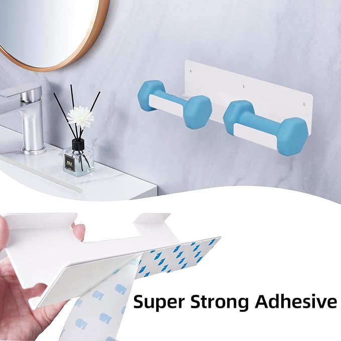 Dyson Straightener Holder, Hair Dryer Holder Wall Mount for, Adhesive Curling - Image 4