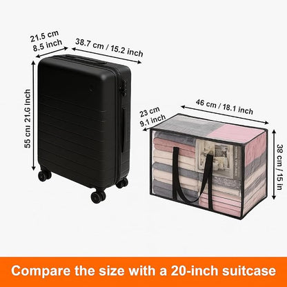 Vieshful 7 Pack Clear Comforter Storage Bag, 40L Clothes Storage Bag - Image 3