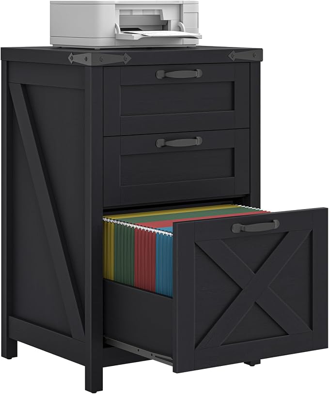 Halitaa Small Farmhouse File Cabinet by Halitaa