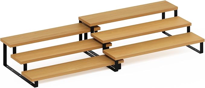 Furinno RAVEL Kitchen Countertop Organizer Set of 2, 3-Tier Nesting Metal Frame - Image 5
