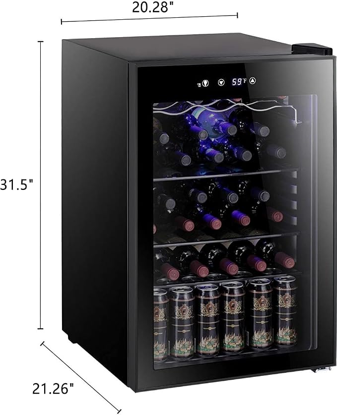 Antarctic Star 36 Bottle Wine Cooler/Cabinet BeverageRefrigerator Small Mini - Image 6