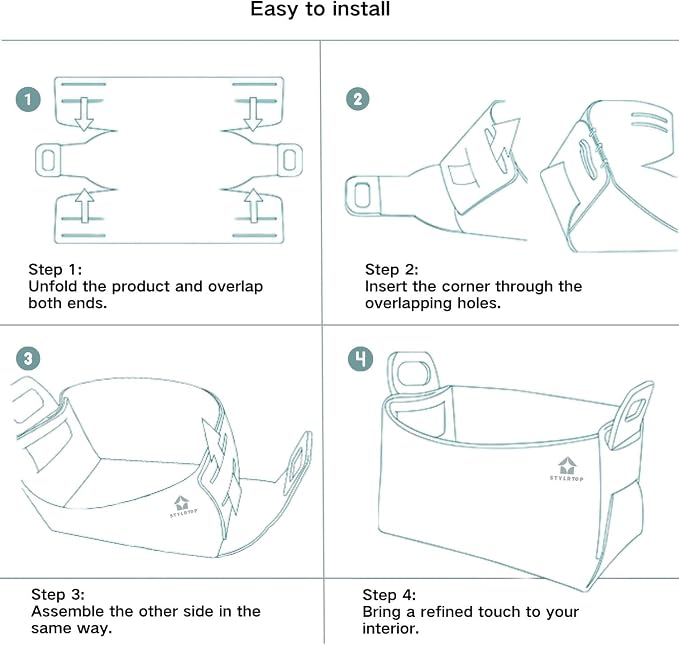 Felt Storage Bin, Collapsible Felt Basket - Image 8