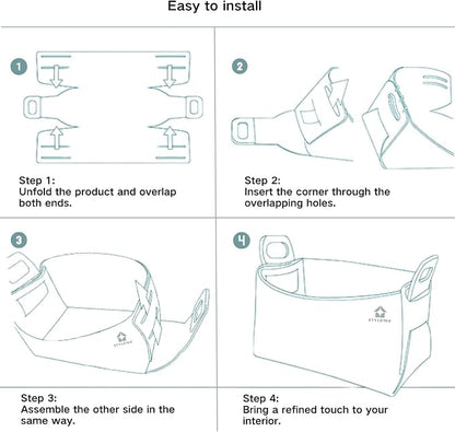 Felt Storage Bin, Collapsible Felt Basket - Image 8