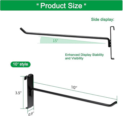 10Inch Gridwall Hooks, Grid Panel Hanging Hooks - Image 2