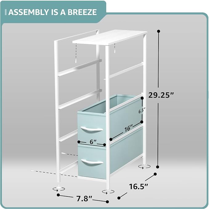 Sorbus Kids Narrow Dresser - Image 3