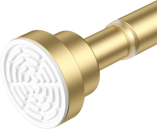 AIZESI Gold Tension Curtain Rod 30-63In 1PCS, Adjustable Spring Tension Rod | by AIZESITENSIONROD