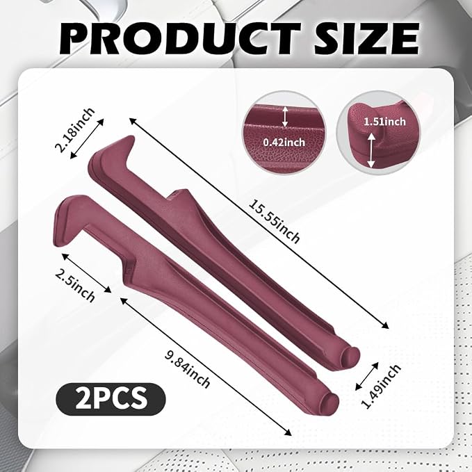 2PCS Car Seat Gap Filler Organizer, 3 in 1 Car Seat Side Gap Filler - Image 2