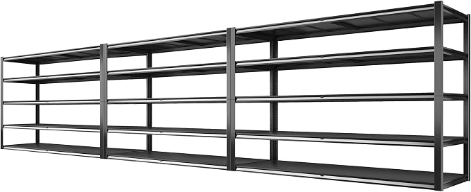 REIBII 78" H Storage Shelves, Garage Shelving Heavy Duty Load 3000LBS, by REIBII