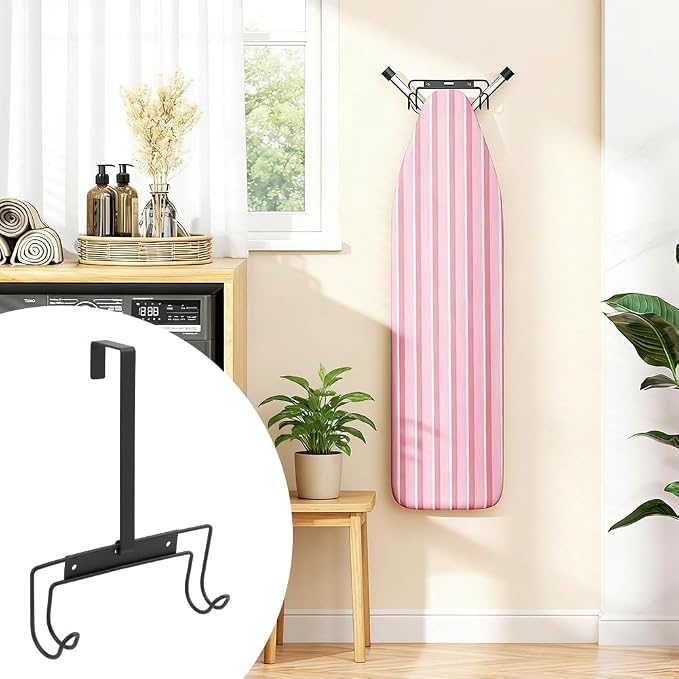 Ironing Board Holder Wall Mount, Over The Door & Wall Mount Metal Ironing Board - Image 7