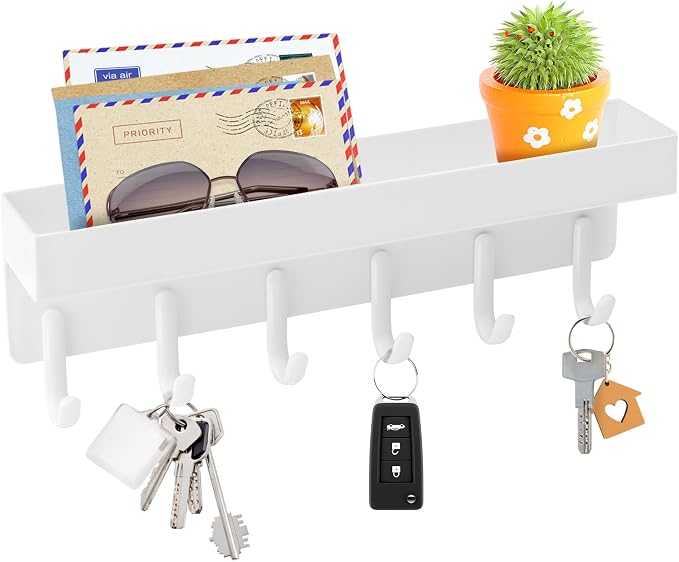 VIS'V Key Holder Wall Mount, Adhesive Key Rack by VISV