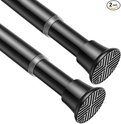 AIZESI Black Tension Rods 24 to 46 Inch, No Drilling, Adjustable by AIZESITENSIONROD
