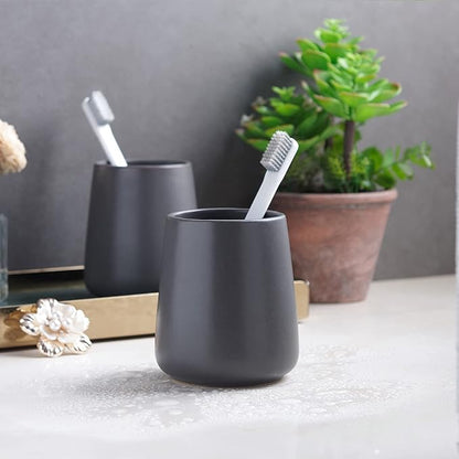Matte Grey Toothbrush Holders for Bathroom - Image 7