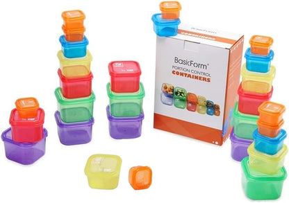 14pcs Portion Control Containers, Color & Icon Coded Meal Prep Kit - Image 3