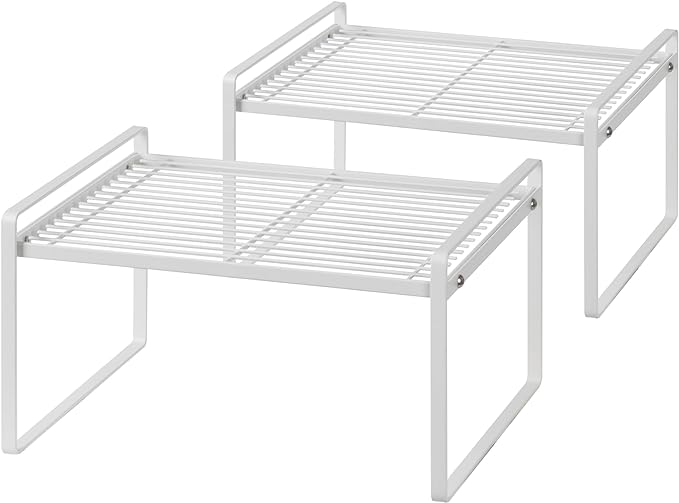 2Pack Kitchen Cabinet Shelf Counter Organizer Rack Pantry Storage Bathroom by Shantton