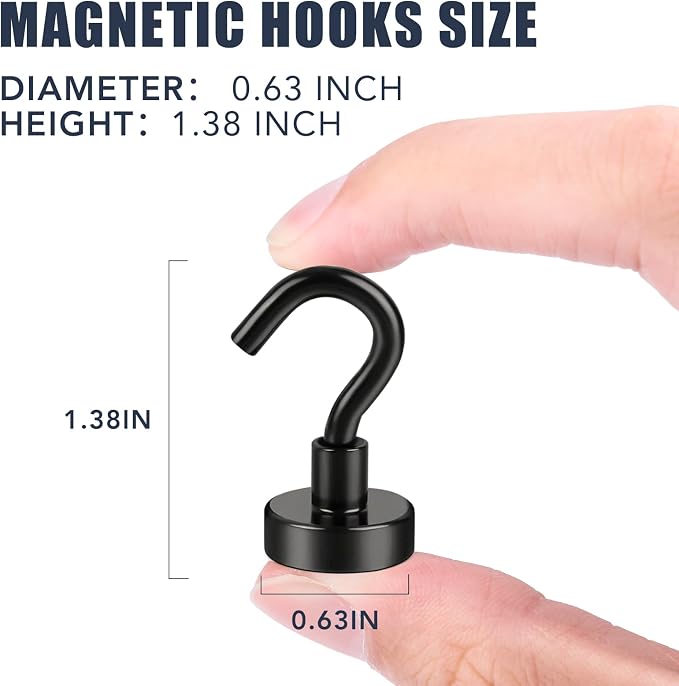E BAVITE Magnetic Hooks, 30lbs+ 2026 Cruise Cabin Ship Magnet Hook 10 Pack | - Image 2