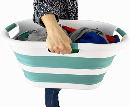 SAMMART 40L Collapsible Plastic Laundry Basket - Image 6